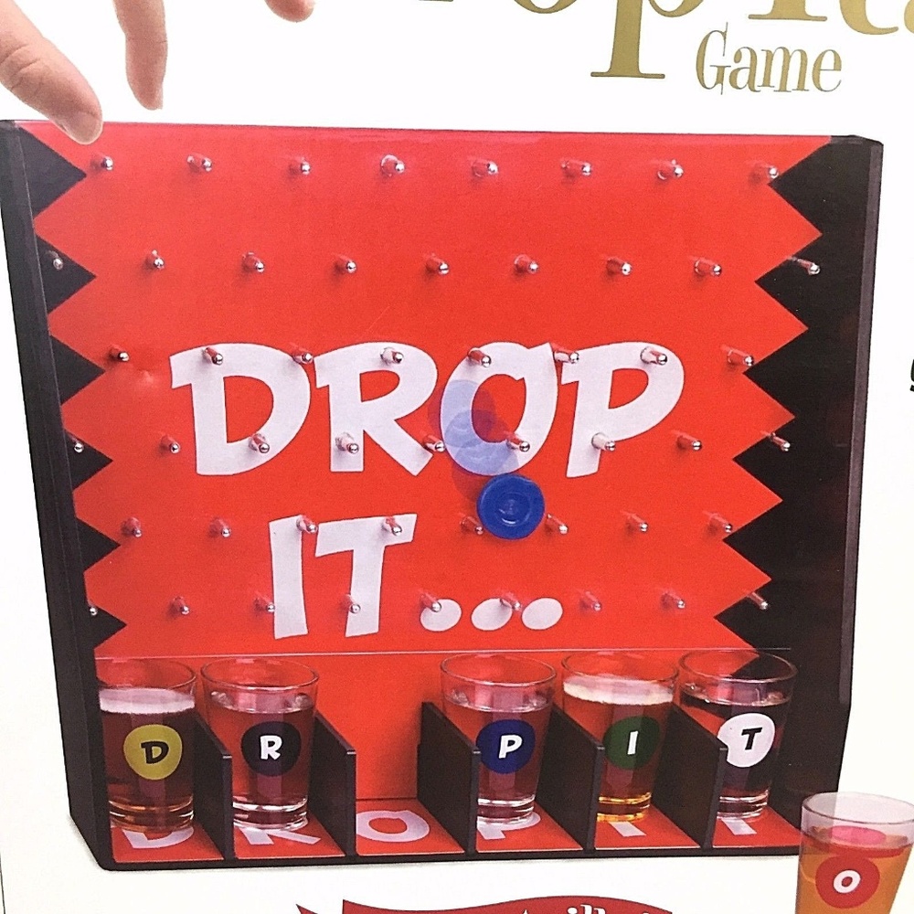 The Drop It Shot Glass Drinking Game Bar Pub